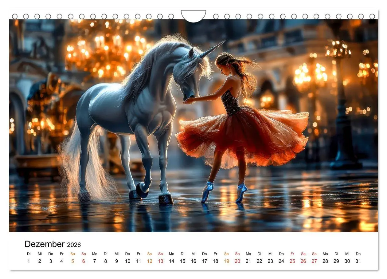 Bild: 9783457261088 | Einhorn-Welten - zwischen Fantasie und Wirklichkeit (Wandkalender...