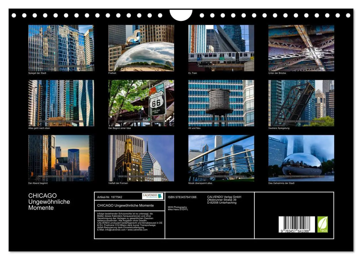 Bild: 9783457641088 | CHICAGO Ungewöhnliche Momente (Wandkalender 2026 DIN A4 quer),...