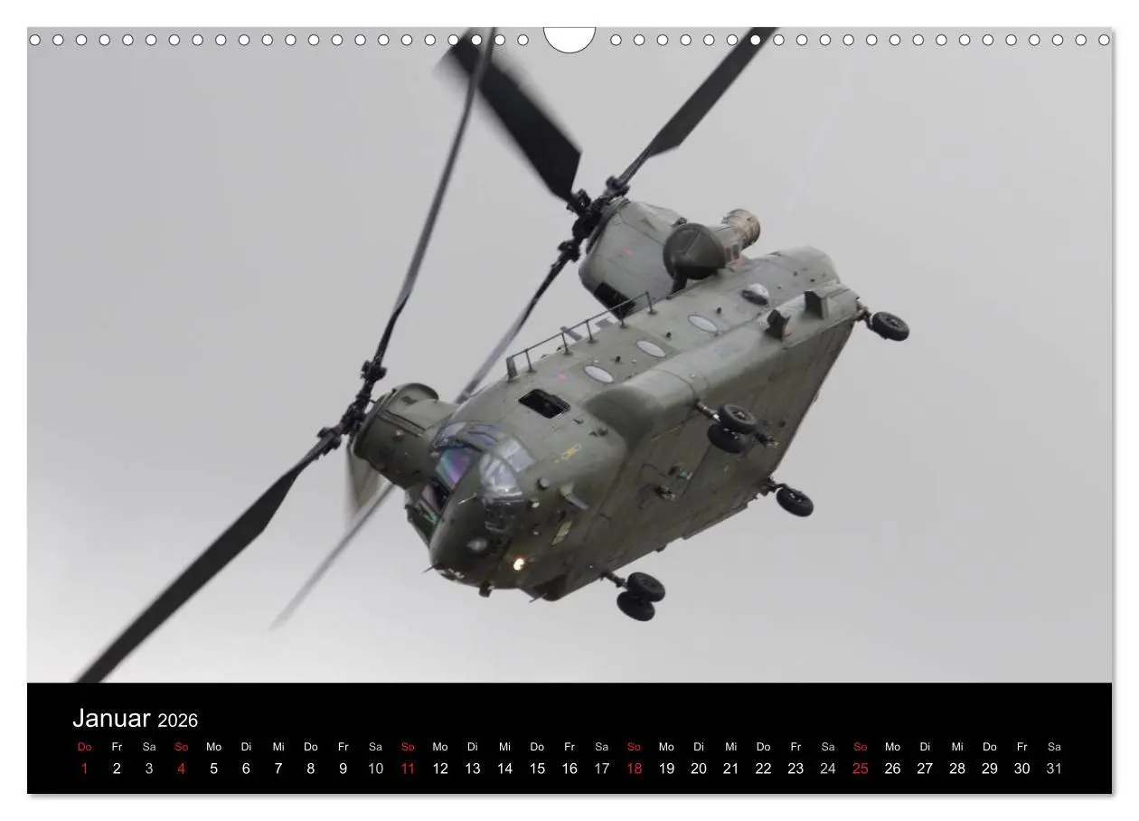 Bild: 9783457951088 | Militärhubschrauber (Wandkalender 2026 DIN A3 quer), CALVENDO...