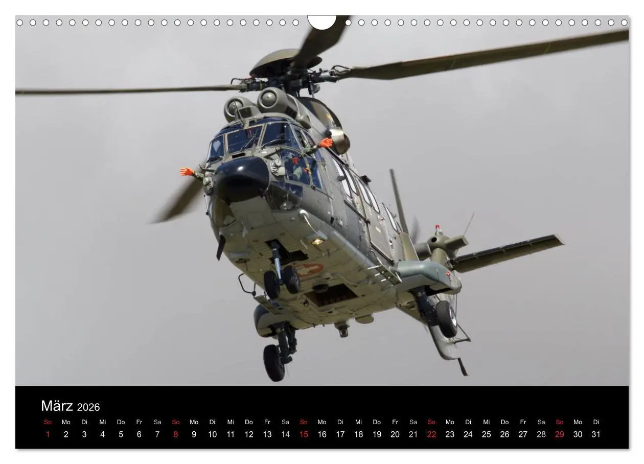 Bild: 9783457951088 | Militärhubschrauber (Wandkalender 2026 DIN A3 quer), CALVENDO...