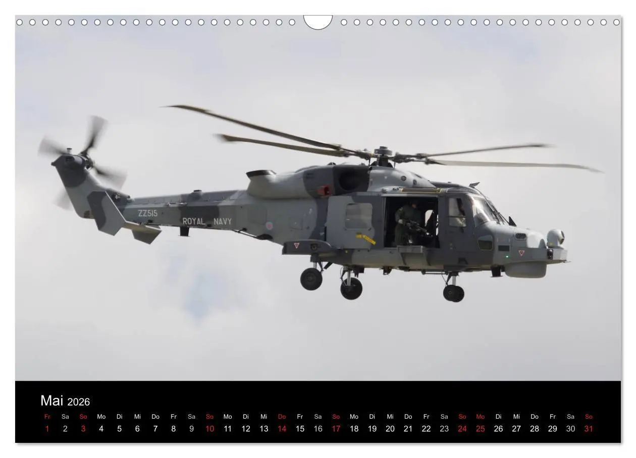 Bild: 9783457951088 | Militärhubschrauber (Wandkalender 2026 DIN A3 quer), CALVENDO...