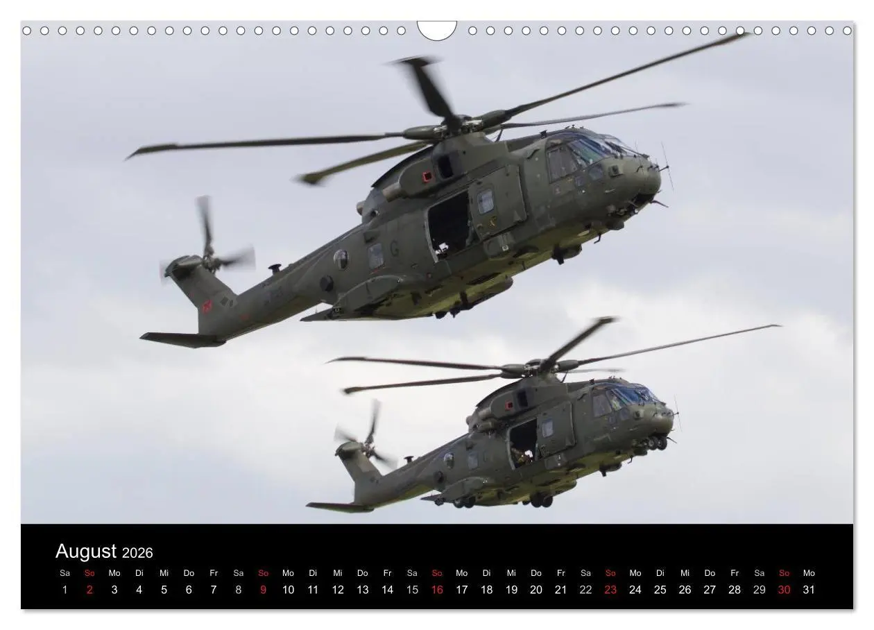 Bild: 9783457951088 | Militärhubschrauber (Wandkalender 2026 DIN A3 quer), CALVENDO...