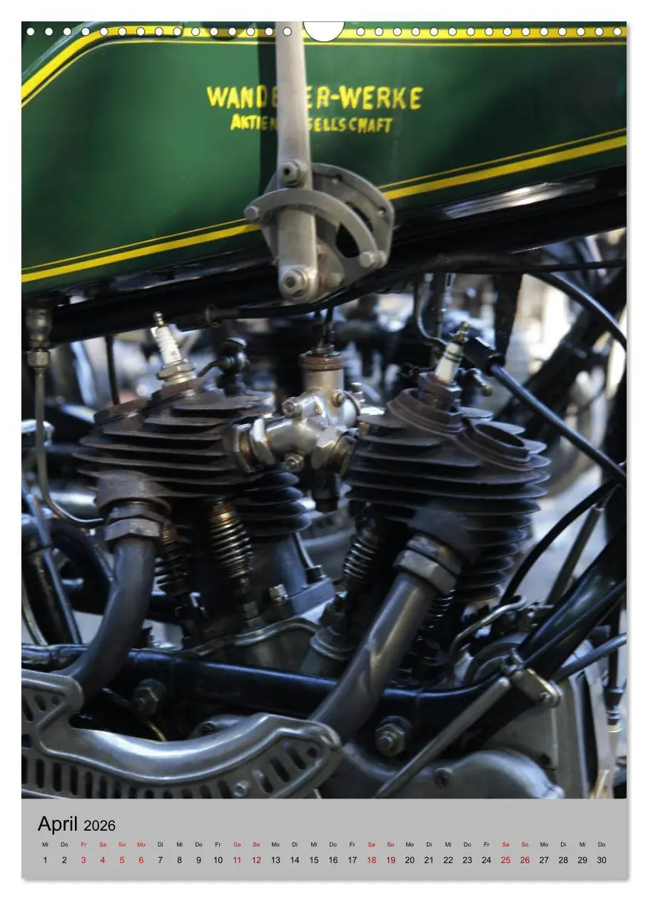 Bild: 9783516421088 | Motorrad Oldtimer - Motoransichten (Wandkalender 2026 DIN A3 hoch),...