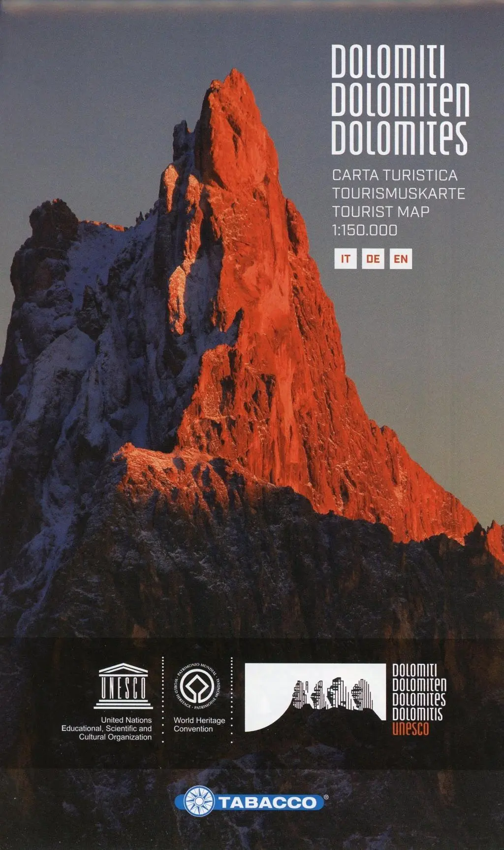 Cover: 9788883151088 | Dolomiti. Carta turistica 1:150.000. Ediz. italiana, tedesca e inglese