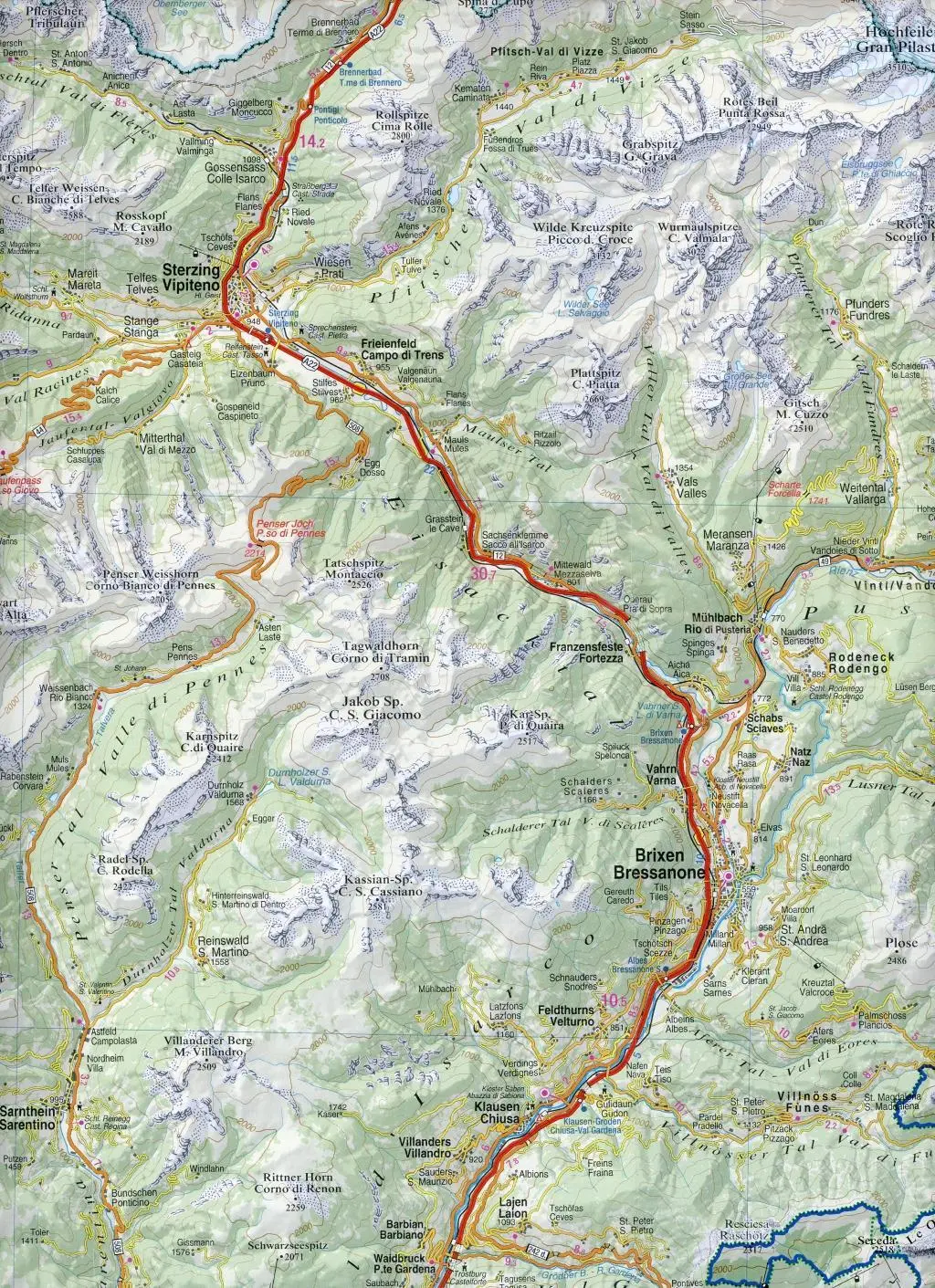 Bild: 9788883151088 | Dolomiti. Carta turistica 1:150.000. Ediz. italiana, tedesca e inglese