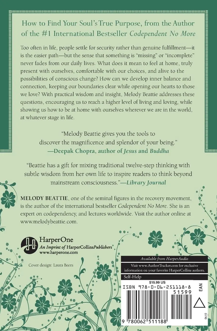 Rückseite: 9780062511188 | Finding Your Way Home | A Soul Survival Kit | Melody Beattie | Buch