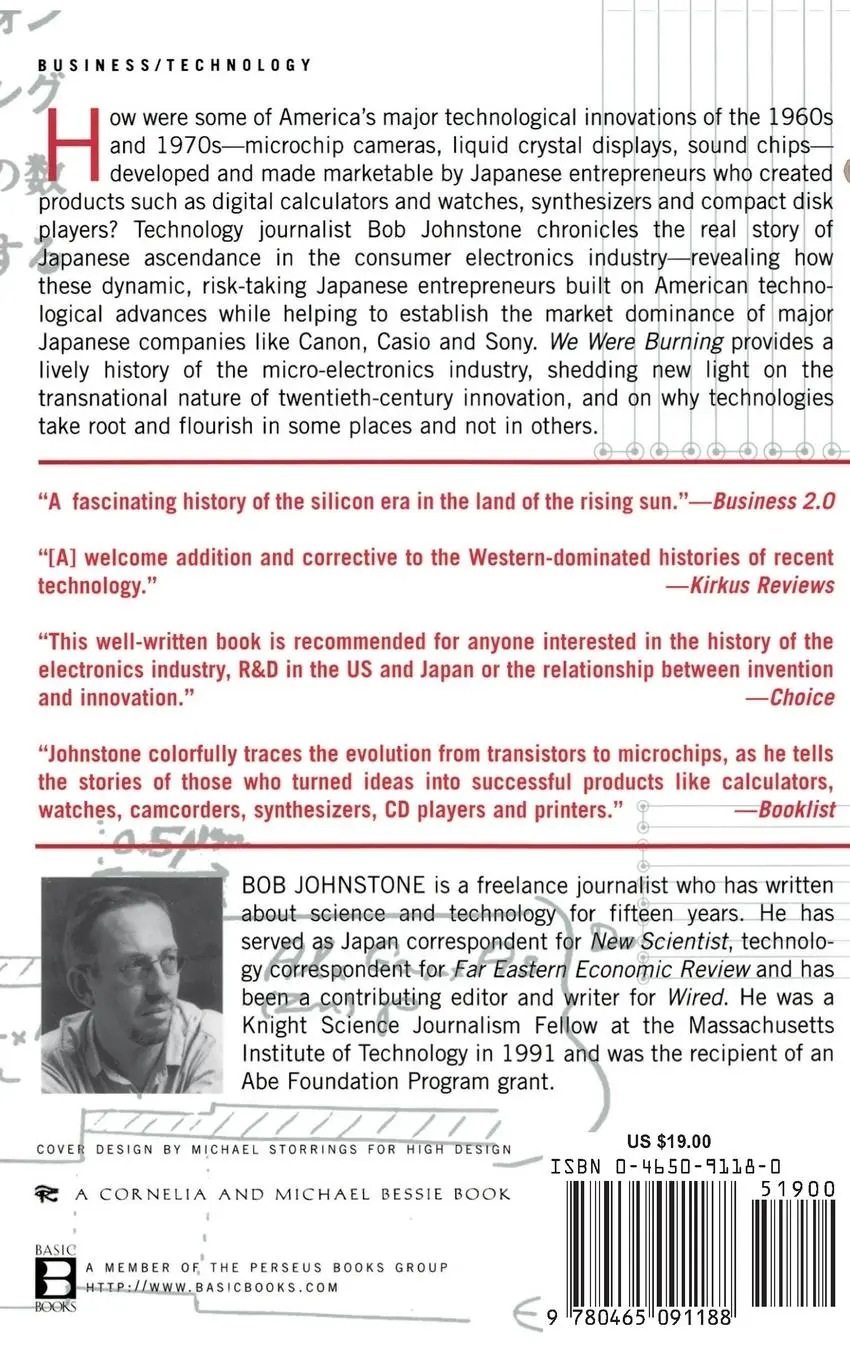 Rückseite: 9780465091188 | We Were Burning | Bob Johnstone | Taschenbuch | Englisch | 1999