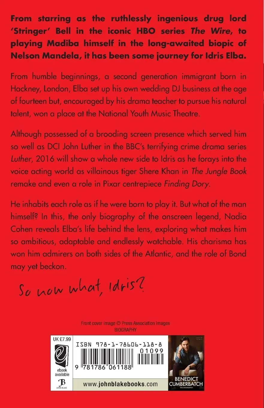 Rückseite: 9781786061188 | Idris Elba - So, Now What? The Biography | Nadia Cohen | Taschenbuch