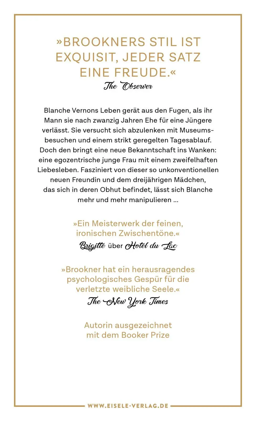 Rückseite: 9783961611188 | Eine Mesalliance | Anita Brookner | Buch | 272 S. | Deutsch | 2021
