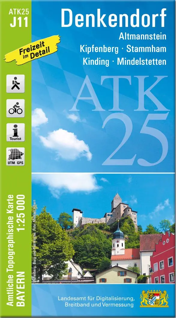 Cover: 9783987761188 | ATK25-J11 Denkendorf (Amtliche Topographische Karte 1:25000) | Deutsch