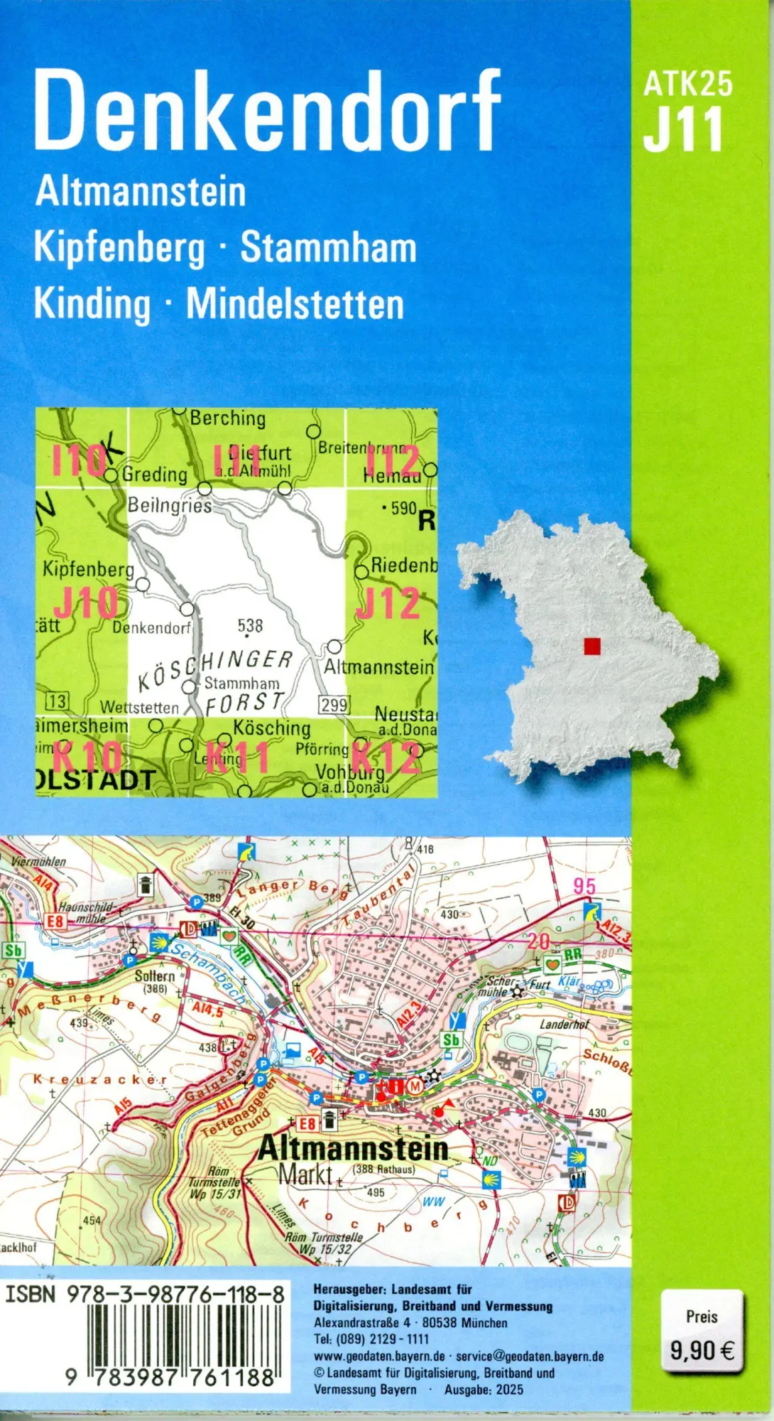 Bild: 9783987761188 | ATK25-J11 Denkendorf (Amtliche Topographische Karte 1:25000) | Deutsch