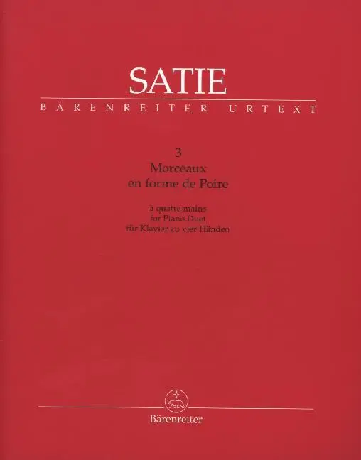 Cover: 9790006541188 | 3 Morceaux en forme de Poire, Partitur | Erik Satie | Buch | Buch