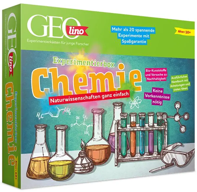 Cover: 4019631671288 | GEOlino - Experimentierbox Chemie | Eva Schibschid (u. a.) | 48 S.