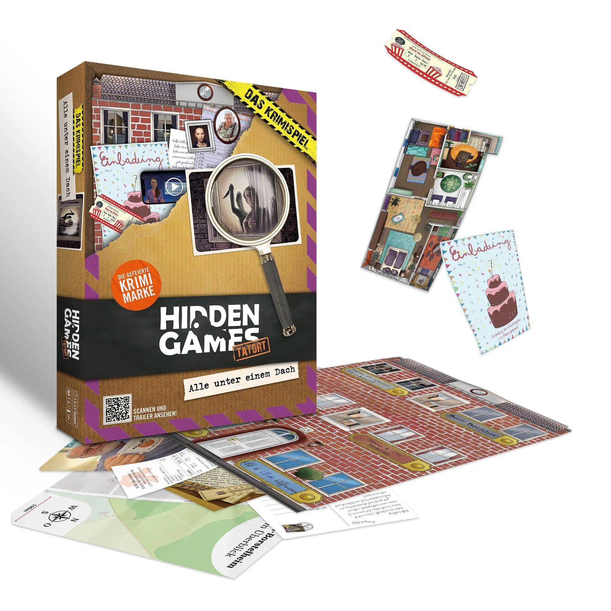 Cover: 4260686491288 | Hidden Games Tatort: Alle unter einem Dach | Spiel | HID00019 | 2024