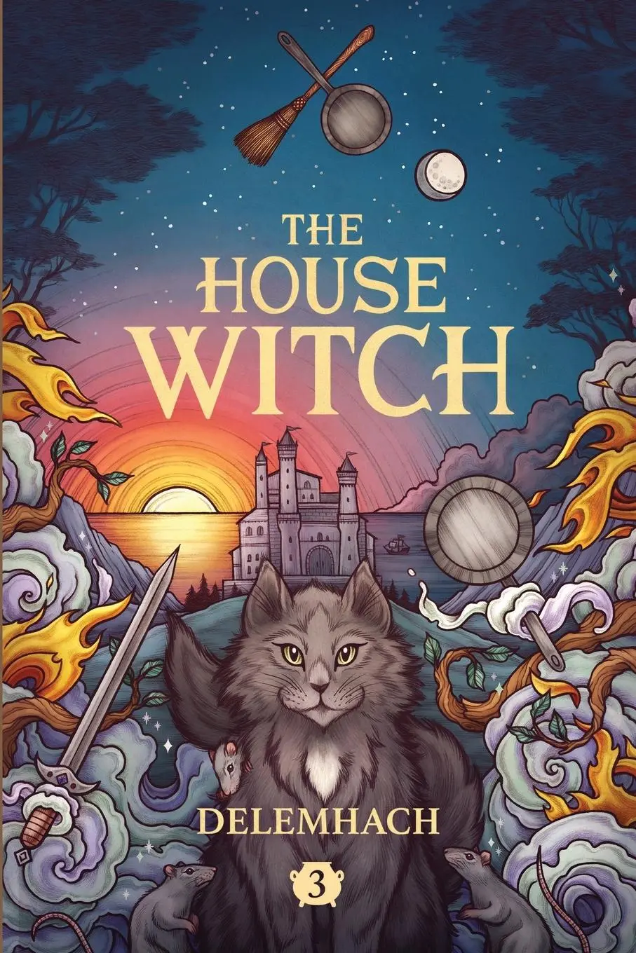 Cover: 9781039421288 | The House Witch 3 | A Humorous Romantic Fantasy | Delemhach | Buch