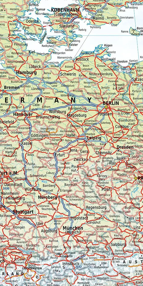 Bild: 9783259001288 | Kümmerly+Frey Europa, Railmap 1:5 Mio. | Hallwag Kümmerly+Frey AG
