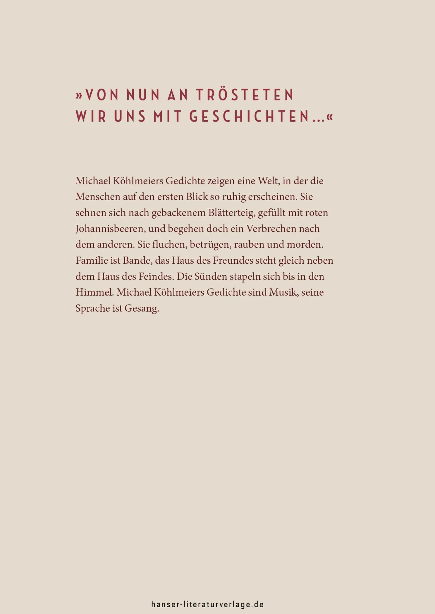 Bild: 9783446281288 | Im Lande Uz | Gedichte | Michael Köhlmeier | Buch | 96 S. | Deutsch