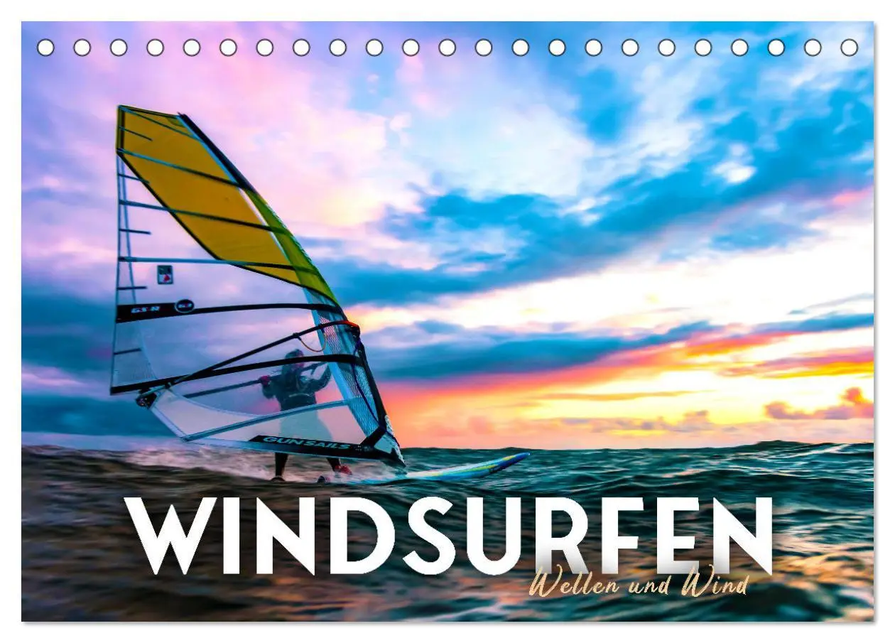 Cover: 9783457551288 | Windsurfen - Wellen und Wind (Tischkalender 2026 DIN A5 quer),...