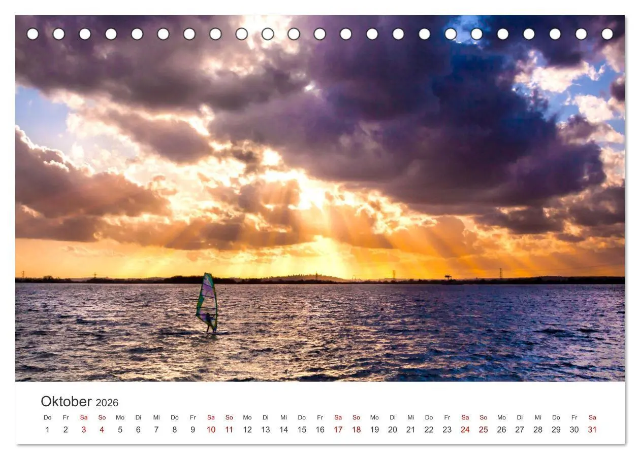 Bild: 9783457551288 | Windsurfen - Wellen und Wind (Tischkalender 2026 DIN A5 quer),...
