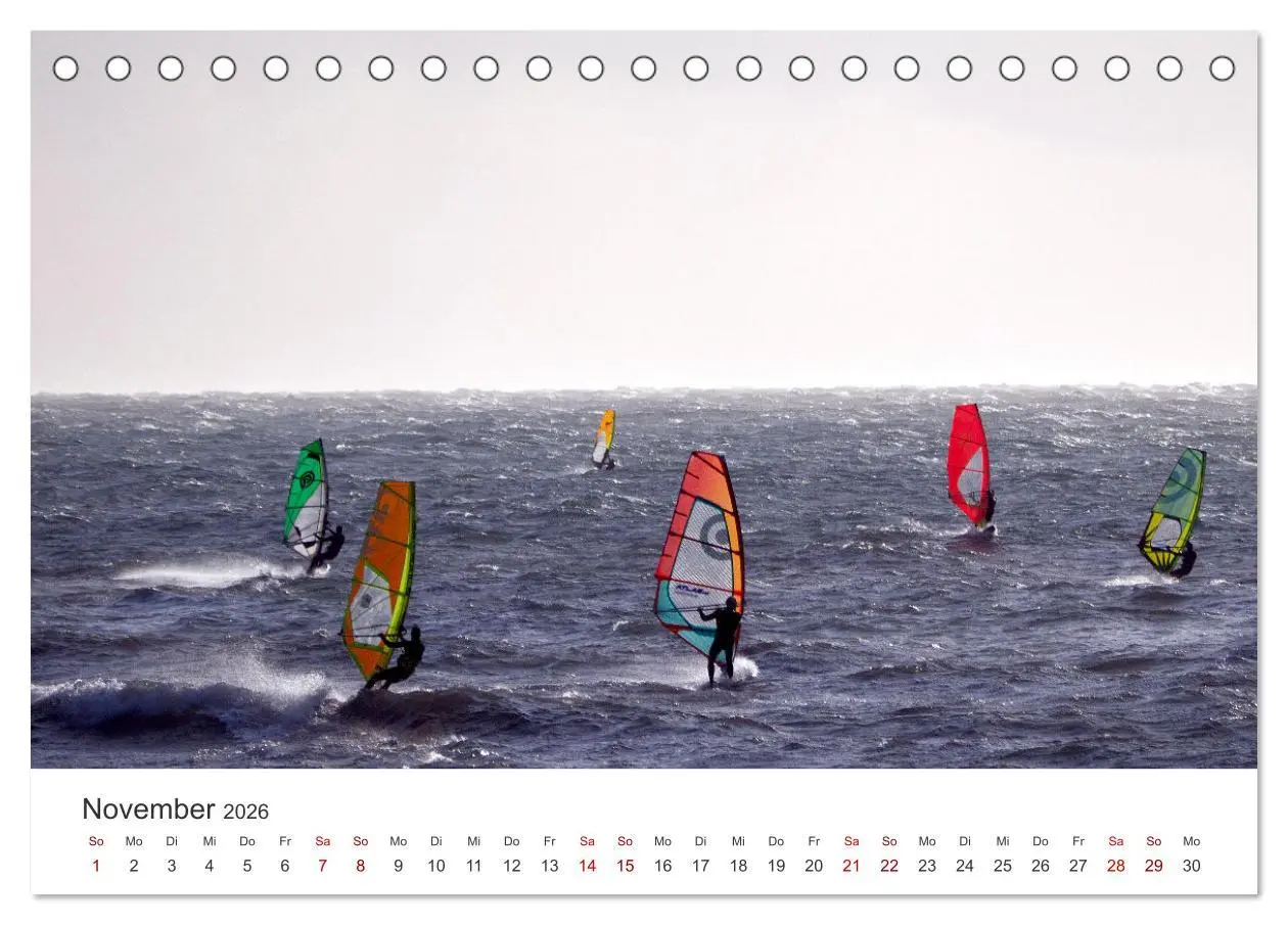 Bild: 9783457551288 | Windsurfen - Wellen und Wind (Tischkalender 2026 DIN A5 quer),...