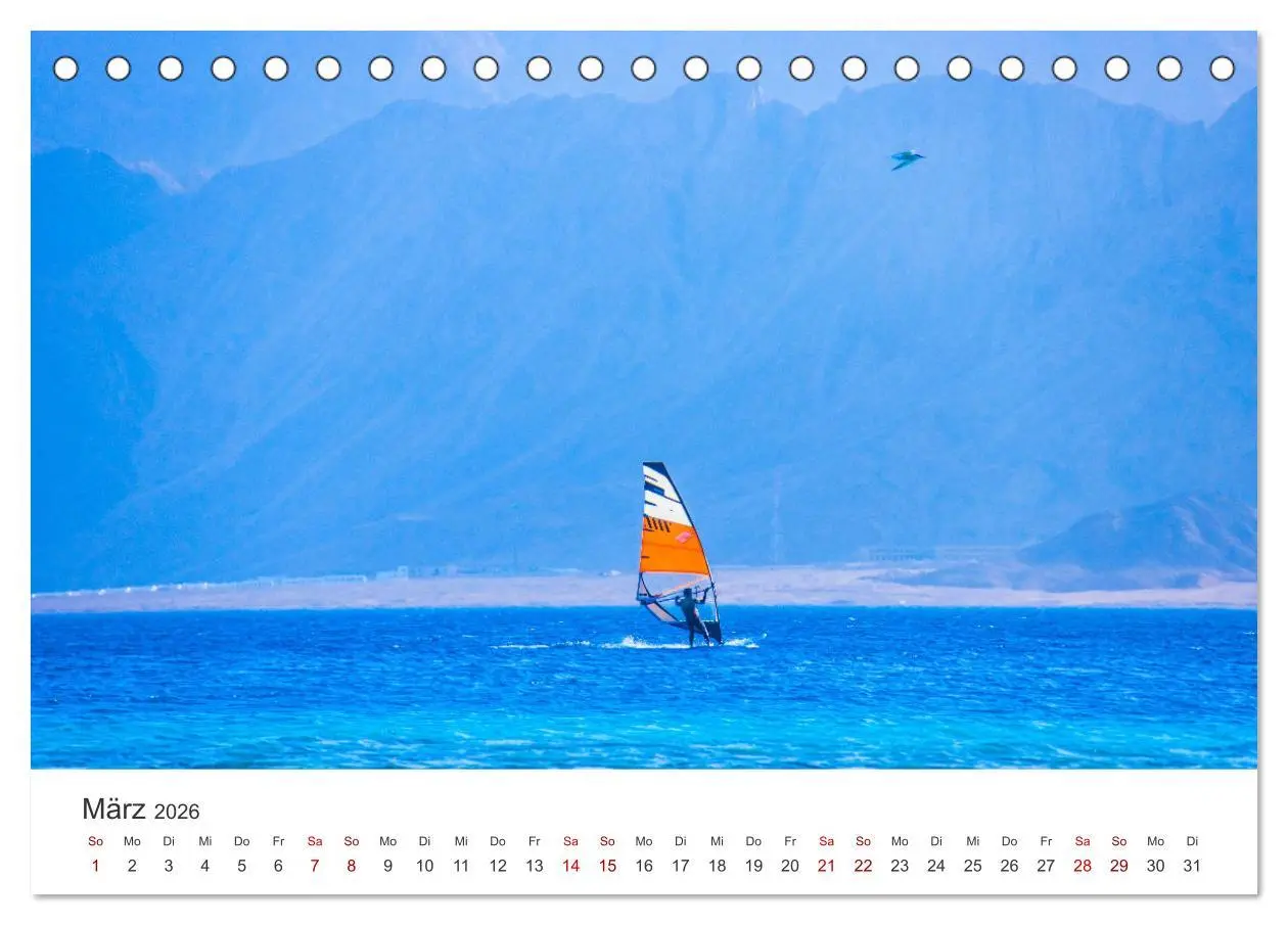 Bild: 9783457551288 | Windsurfen - Wellen und Wind (Tischkalender 2026 DIN A5 quer),...