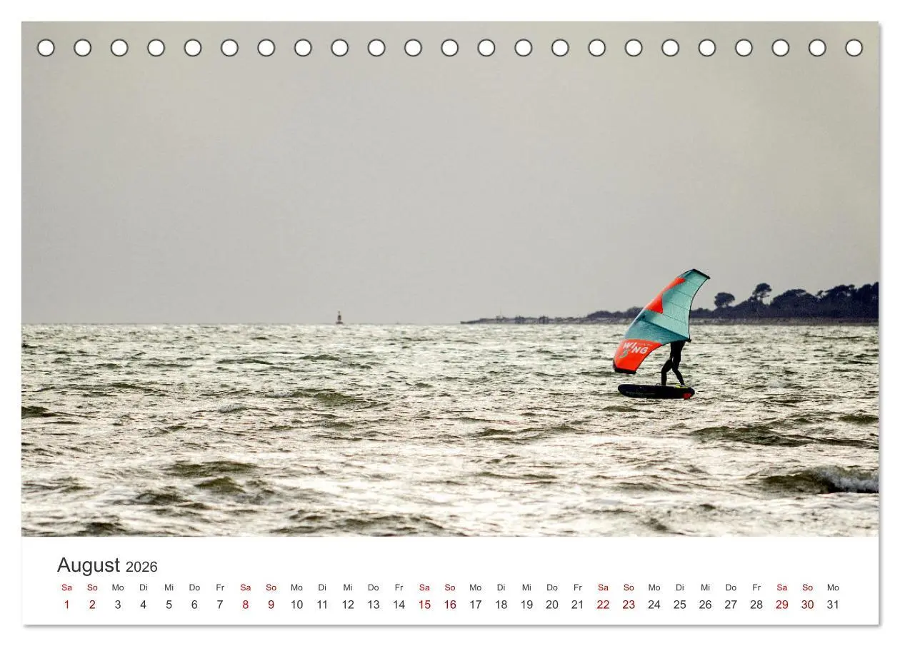 Bild: 9783457551288 | Windsurfen - Wellen und Wind (Tischkalender 2026 DIN A5 quer),...