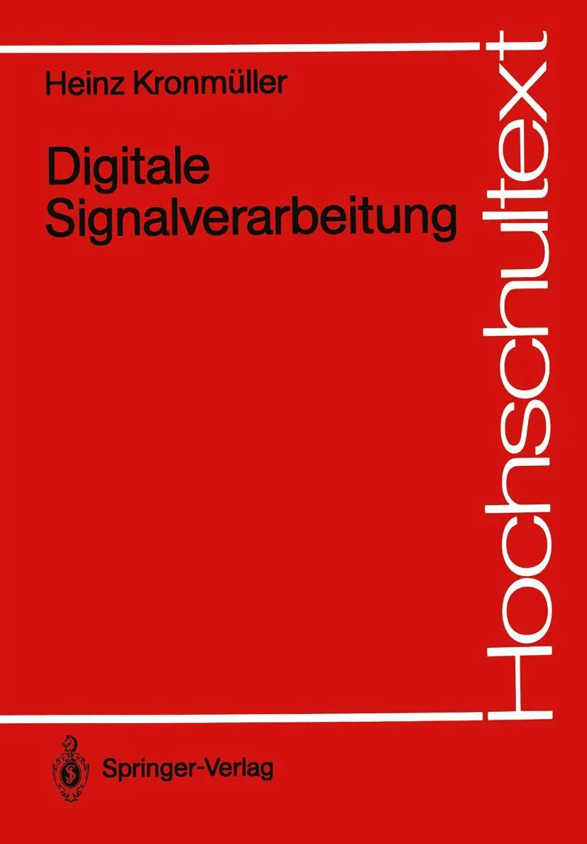 Cover: 9783540541288 | Digitale Signalverarbeitung | Heinz Kronmüller | Taschenbuch | xii