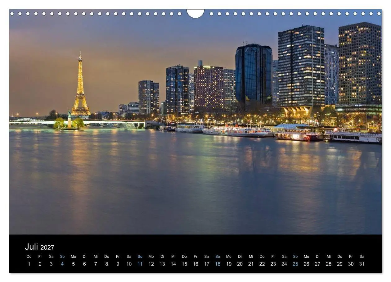 Bild: 9783569971288 | Paris bei Nacht 2027 (Wandkalender 2027 DIN A3 quer), CALVENDO...