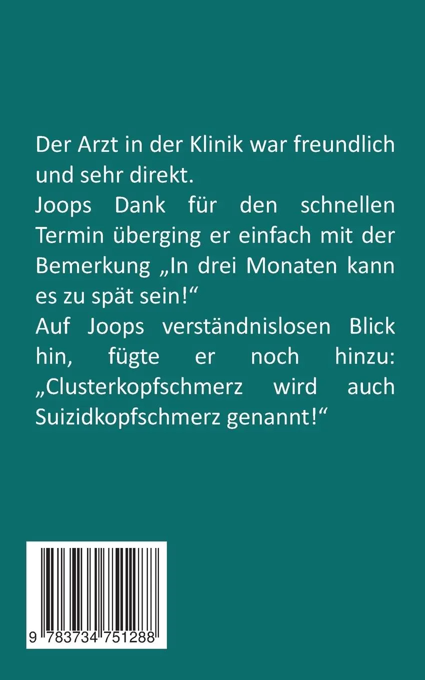 Rückseite: 9783734751288 | Hiobs Botschaft | Die Geschichte einer Schmerzerkrankung | Taschenbuch