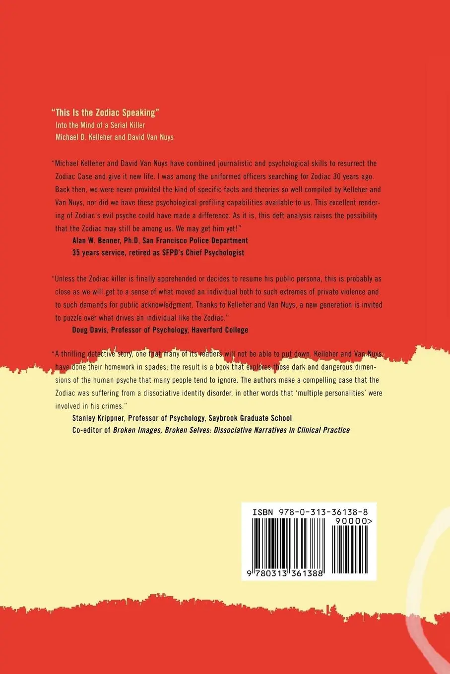 Rückseite: 9780313361388 | This Is the Zodiac Speaking | Into the Mind of a Serial Killer | Buch