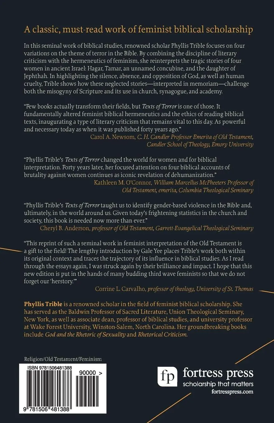 Rückseite: 9781506481388 | Texts of Terror (40th Anniversary Edition) | Phyllis Trible | Buch