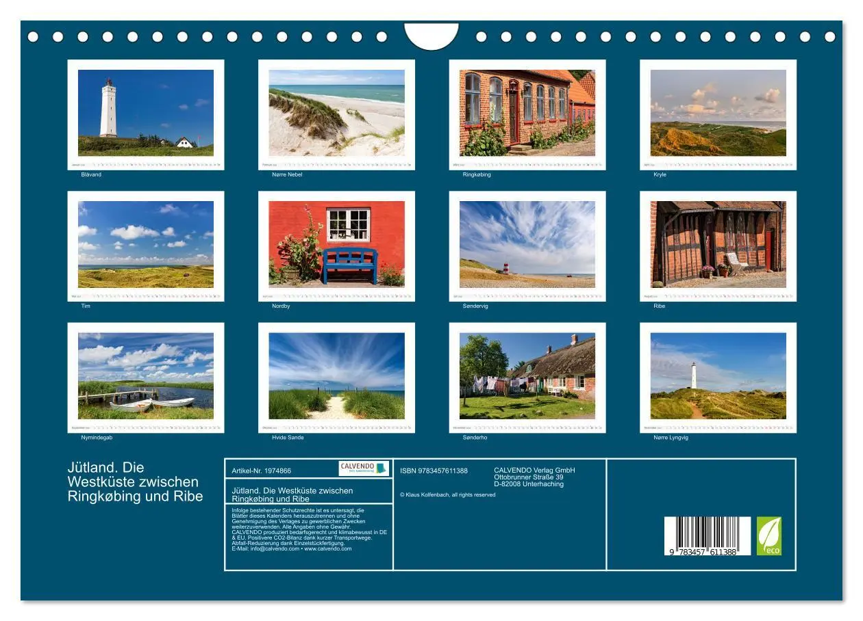 Bild: 9783457611388 | Jütland. Die Westküste zwischen Ringkøbing und Ribe (Wandkalender...