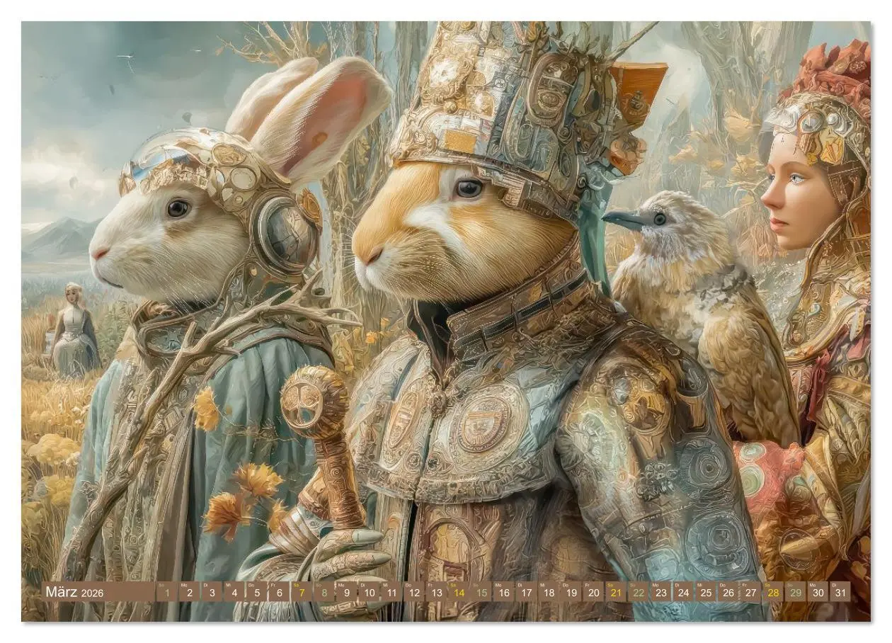 Bild: 9783516631388 | Tiere - Im surrealen Garten der Träume (Wandkalender 2026 DIN A4...