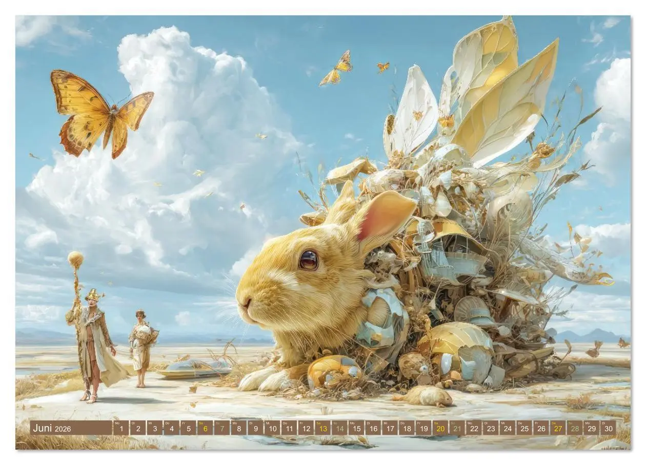 Bild: 9783516631388 | Tiere - Im surrealen Garten der Träume (Wandkalender 2026 DIN A4...
