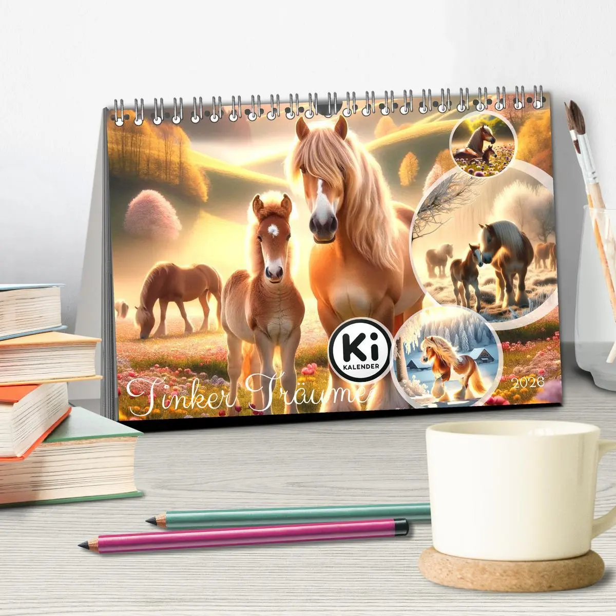 Bild: 9783457461488 | Tinker Träume - Ein Jahr auf zauberhaften Weiden (Tischkalender...