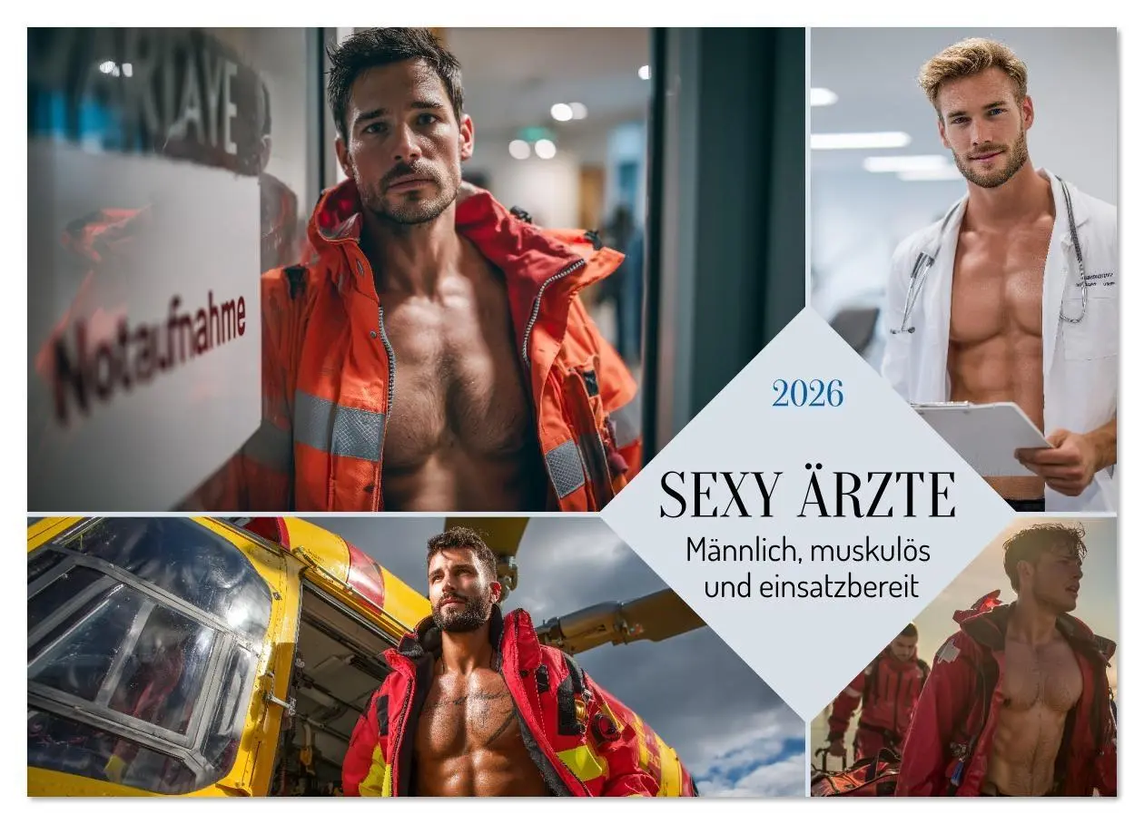 Cover: 9783516621488 | SEXY ÄRZTE - Männlich, muskulös und einsatzbereit (Wandkalender...