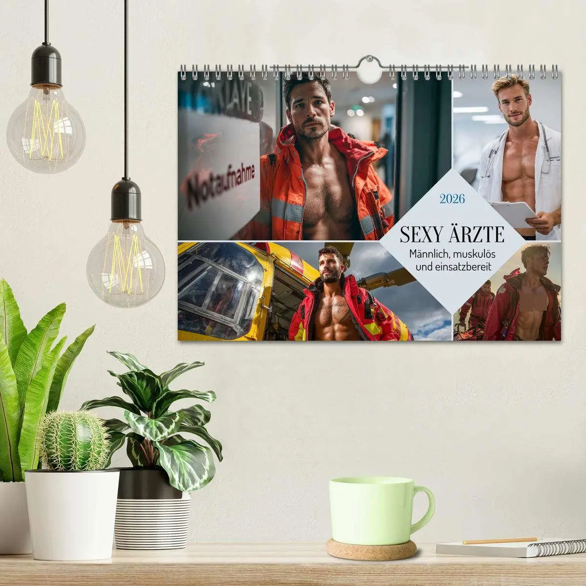 Bild: 9783516621488 | SEXY ÄRZTE - Männlich, muskulös und einsatzbereit (Wandkalender...