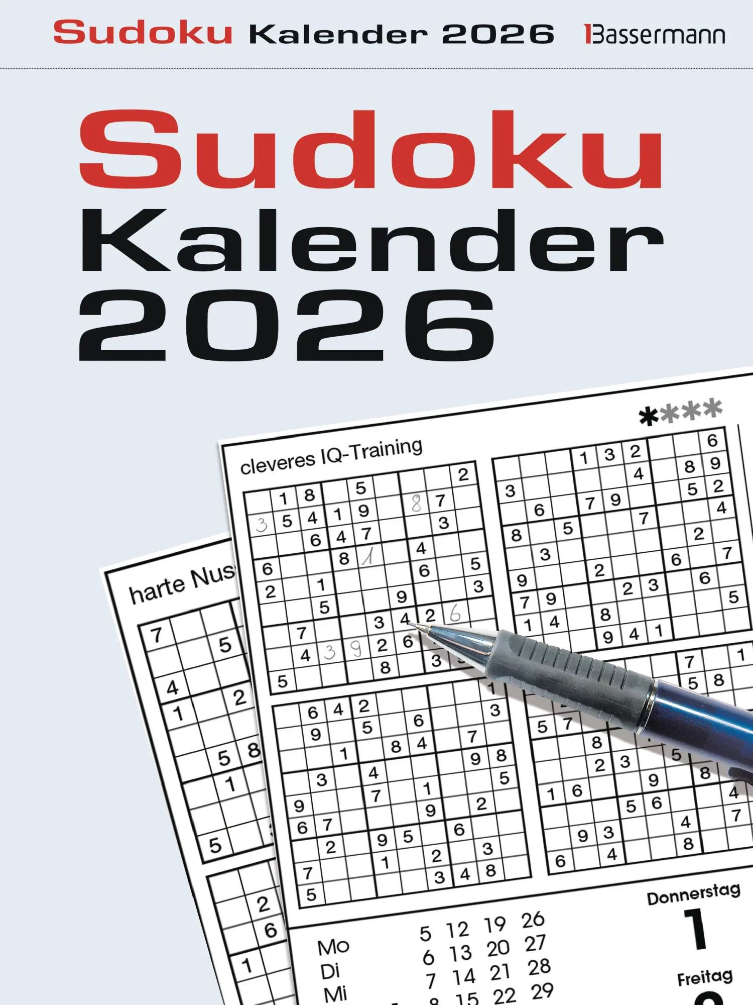 Cover: 9783809451488 | Sudokukalender 2026. Der beliebte Abreißkalender mit 800 Zahlenrätseln