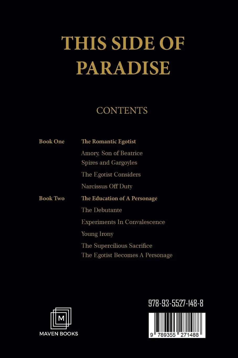 Rückseite: 9789355271488 | This Side of Paradise | F. Scott Fitzgerald | Taschenbuch | Englisch
