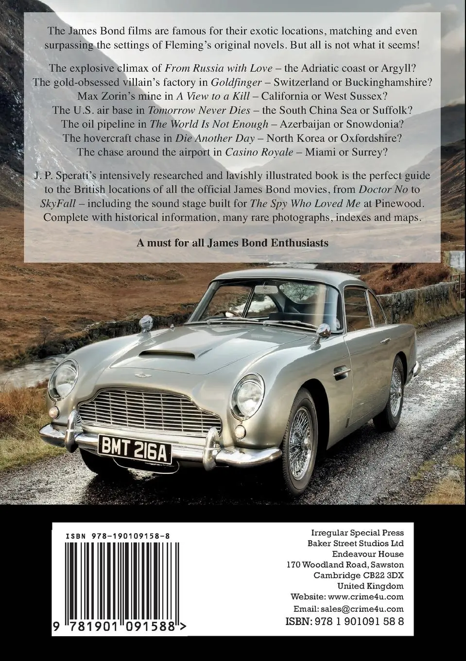 Rückseite: 9781901091588 | James Bond on Location Volume 2 | J. P. Sperati | Taschenbuch | 2013