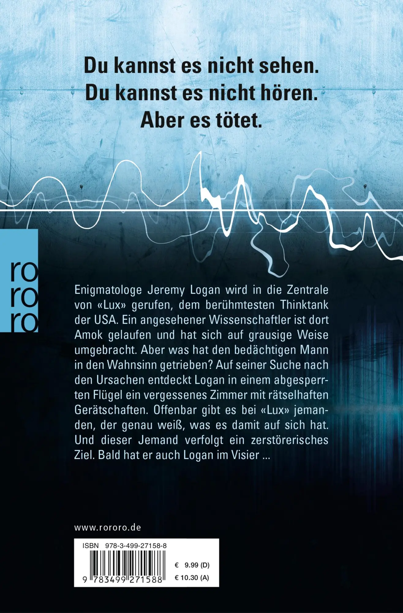 Rückseite: 9783499271588 | Frequenz | Thriller | Lincoln Child | Taschenbuch | 368 S. | Deutsch