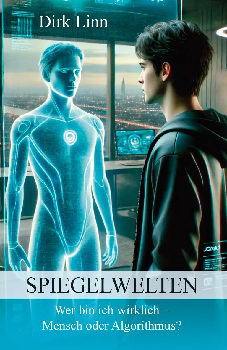 Cover: 9783758101588 | Spiegelwelten | Wer bin ich wirklich? - Mensch oder Algorithmus | Linn