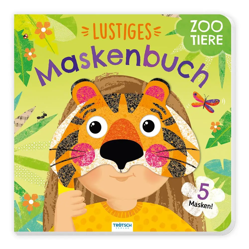Cover: 9783988021588 | TRÖTSCH - Lustiges Maskenbuch "Zootiere" Interaktives Pappenbuch...