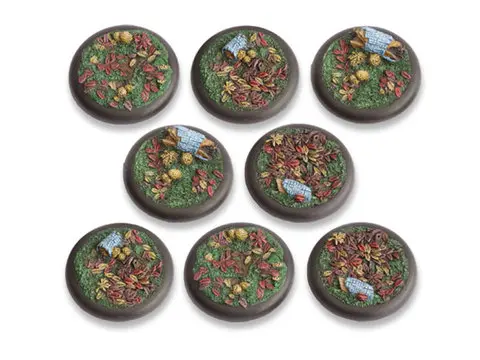 Cover: 704270721688 | Woodland Bases - 40mm Round Lip DEAL (8) | deutsch | Tabletop-Art
