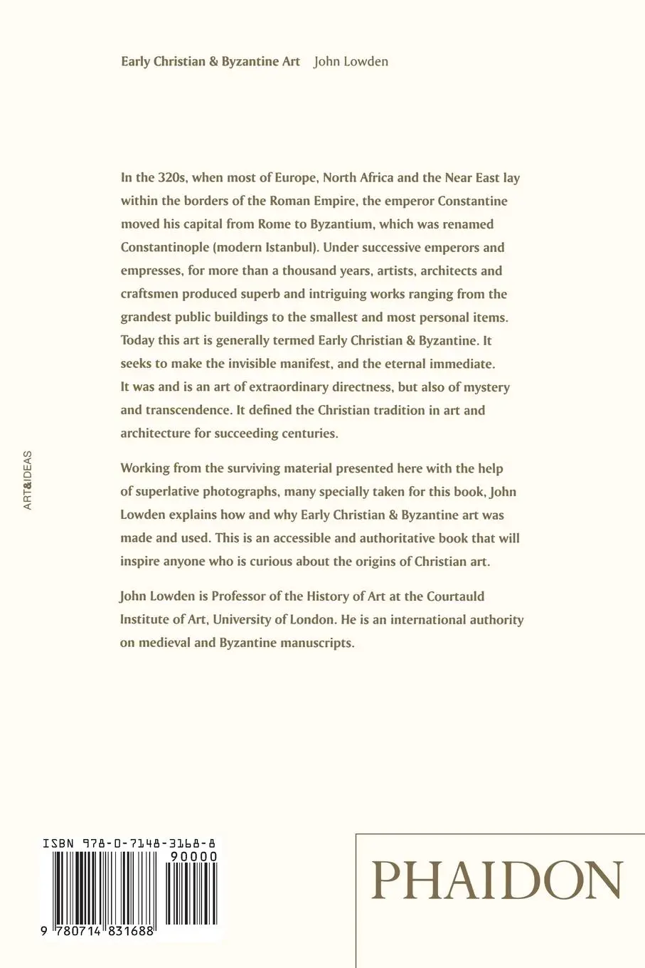 Rückseite: 9780714831688 | Early Christian &amp; Byzantine Art | John Lowden | Taschenbuch | 448 S.