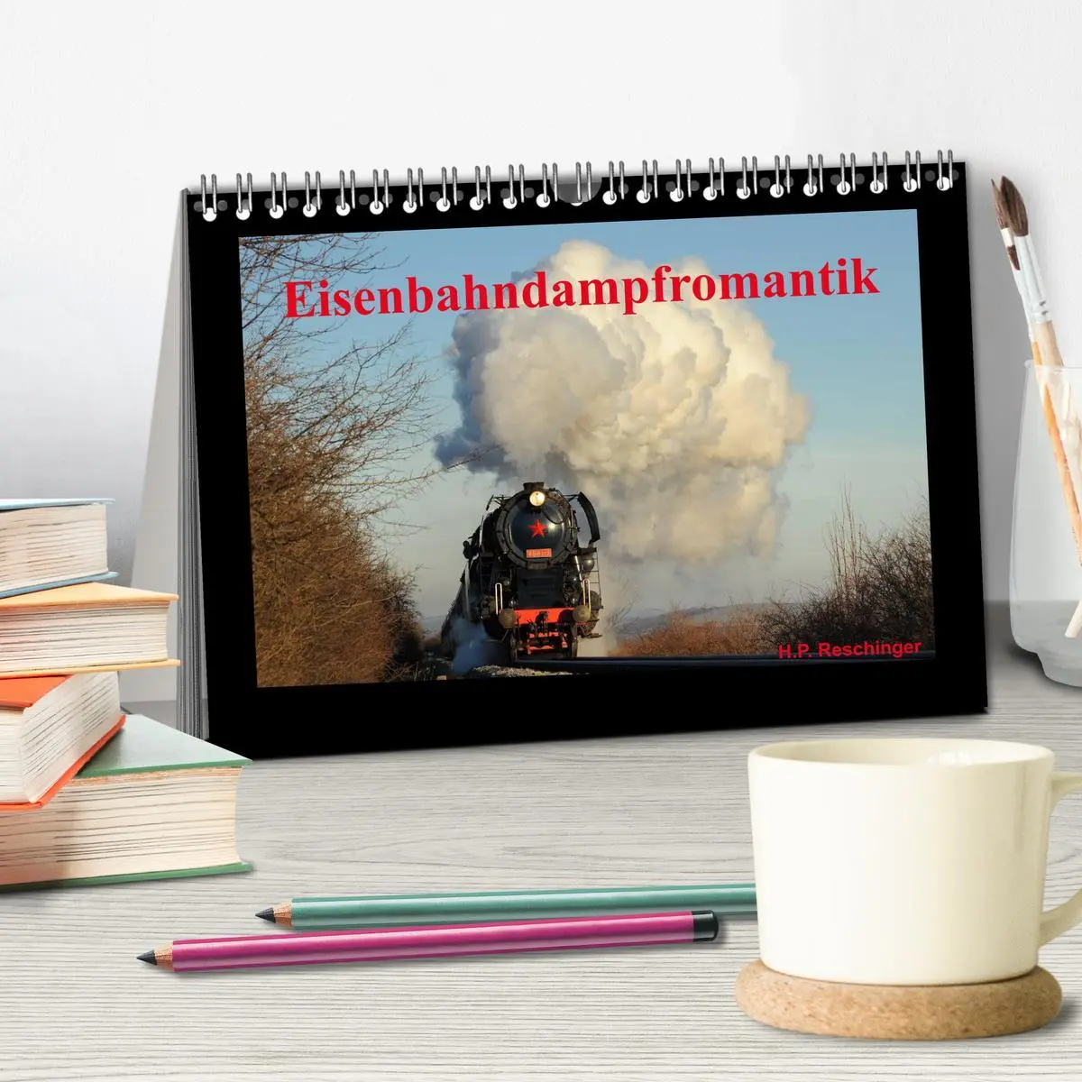Bild: 9783516151688 | Eisenbahndampfromantik (Tischkalender 2026 DIN A5 quer), CALVENDO...