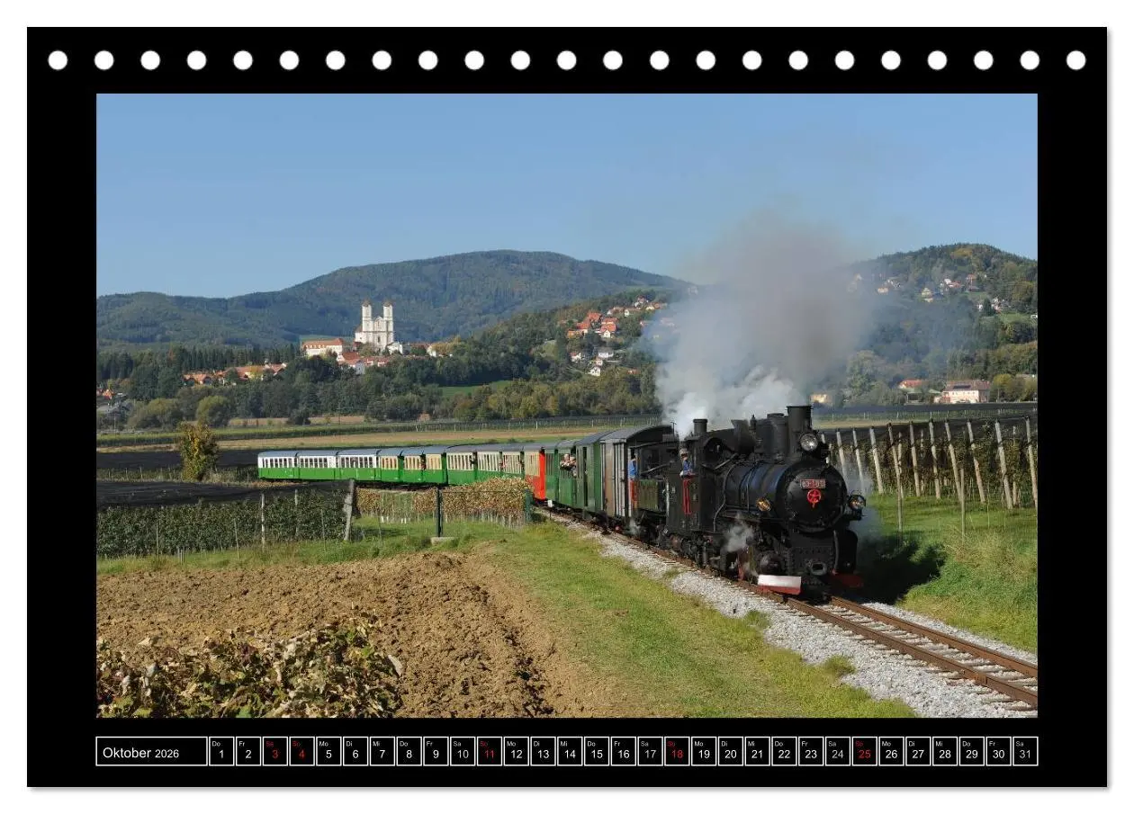 Bild: 9783516151688 | Eisenbahndampfromantik (Tischkalender 2026 DIN A5 quer), CALVENDO...