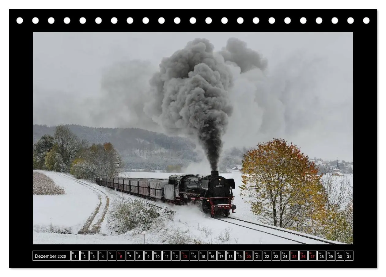 Bild: 9783516151688 | Eisenbahndampfromantik (Tischkalender 2026 DIN A5 quer), CALVENDO...