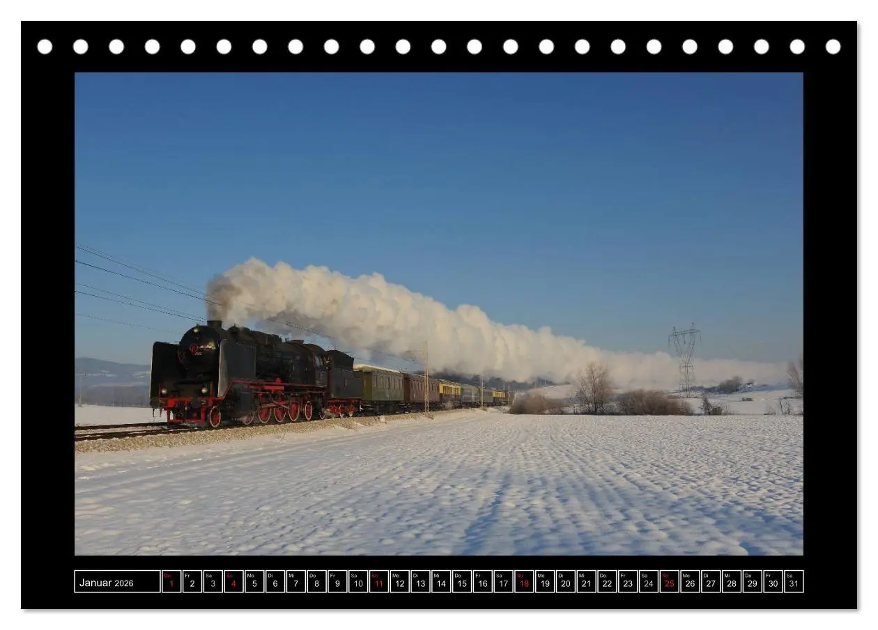 Bild: 9783516151688 | Eisenbahndampfromantik (Tischkalender 2026 DIN A5 quer), CALVENDO...