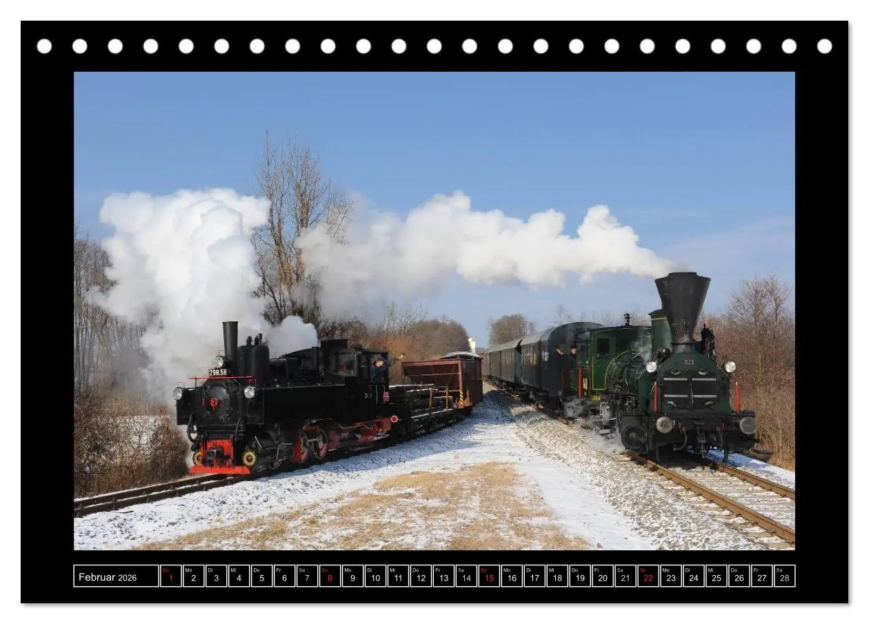 Bild: 9783516151688 | Eisenbahndampfromantik (Tischkalender 2026 DIN A5 quer), CALVENDO...
